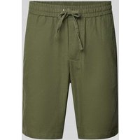 Only & Sons Regular Fit Shorts aus Baumwoll-Leinen-Mix Modell 'LINUS' in Oliv, Größe M Only & Sons Regular Fit Shorts aus Baumwoll-Leinen-Mix Modell 'LINUS' in Oliv, Größe M von Only & Sons