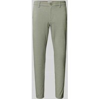 Only & Sons Slim Fit Stoffhose mit Gürtelschlaufen Modell 'MARK' in Oliv Melange, Größe 29/30 von Only & Sons