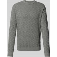 Only & Sons Strickpullover mit Strukturmuster Modell 'KALLE' in Hellgrau, Größe L von Only & Sons
