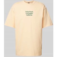 Only & Sons T-Shirt mit Rundhalsausschnitt in Apricot, Größe L von Only & Sons