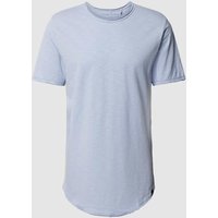 Only & Sons T-Shirt mit abgerundetem Saum Modell 'MATT' in Bleu, Größe S von Only & Sons