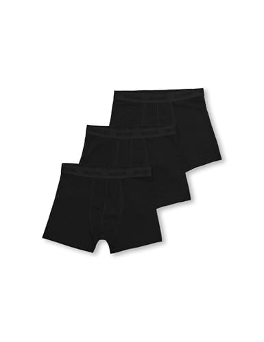 Only & sons junior Jungen Black Osjfitz Solid Boxer 3Pk. Acc Noos, Numeric_122 (3er Pack) von Only & sons junior