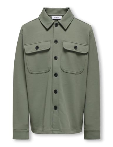 Only & sons junior Jungen Osjnew Kodyl Overshirt Sweat SWT Noos, Castor Gray, 146-152 EU von Only & sons junior