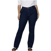 Carmakoma by Only Damen Jeans CARSALLY - Skinny Fit Flared Leg - Blau - Dark Blue Denim - Plus Size von Only