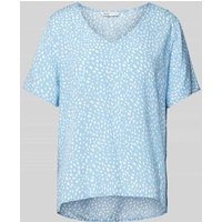 Only Blusenshirt mit V-Ausschnitt Modell 'SUSAN' in Hellblau, Größe L von Only