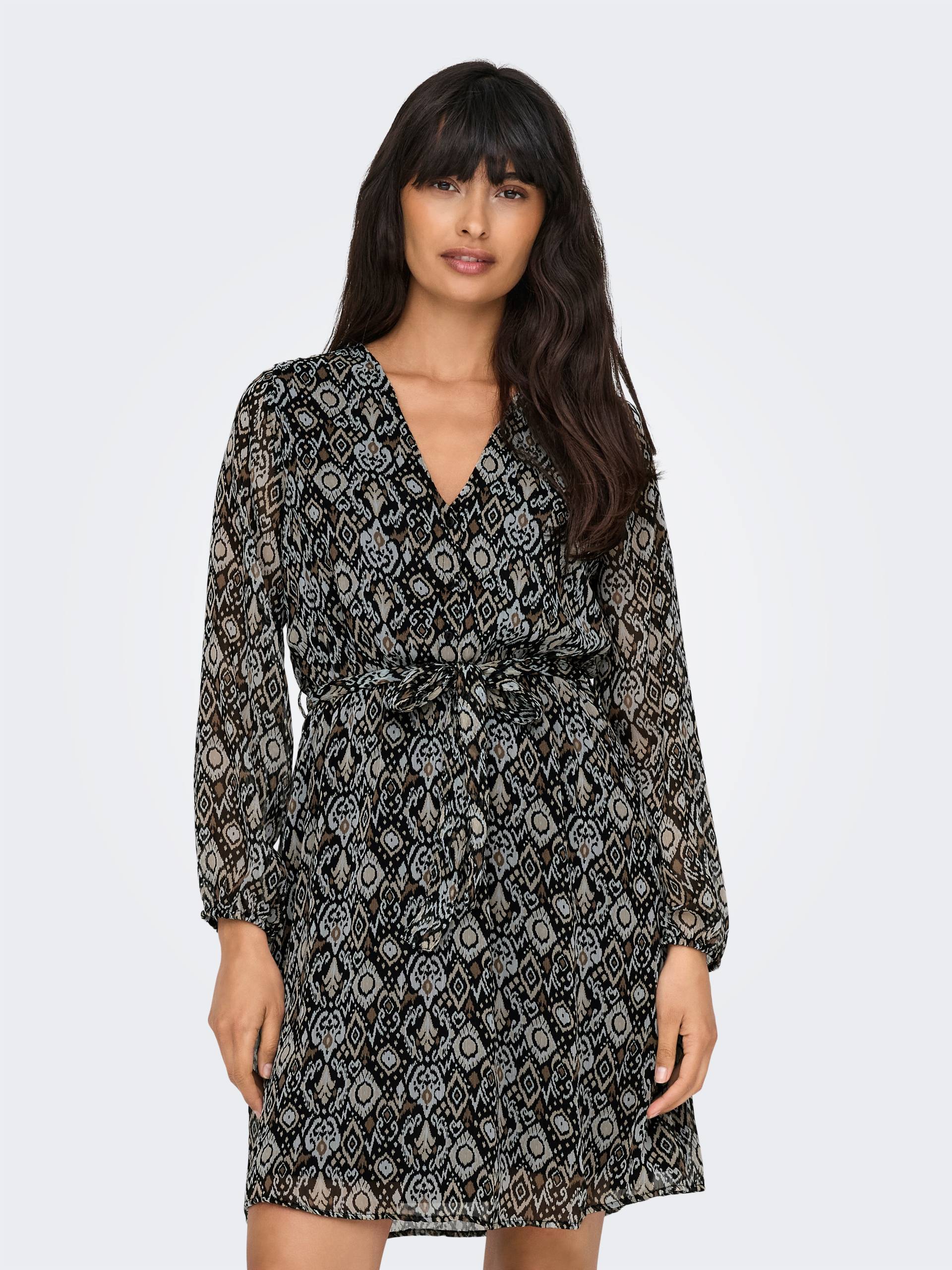 ONLY Druckkleid "ONLCERA 3/4 SHORT DRESS WVN NOOS", Sommerkleid von Only