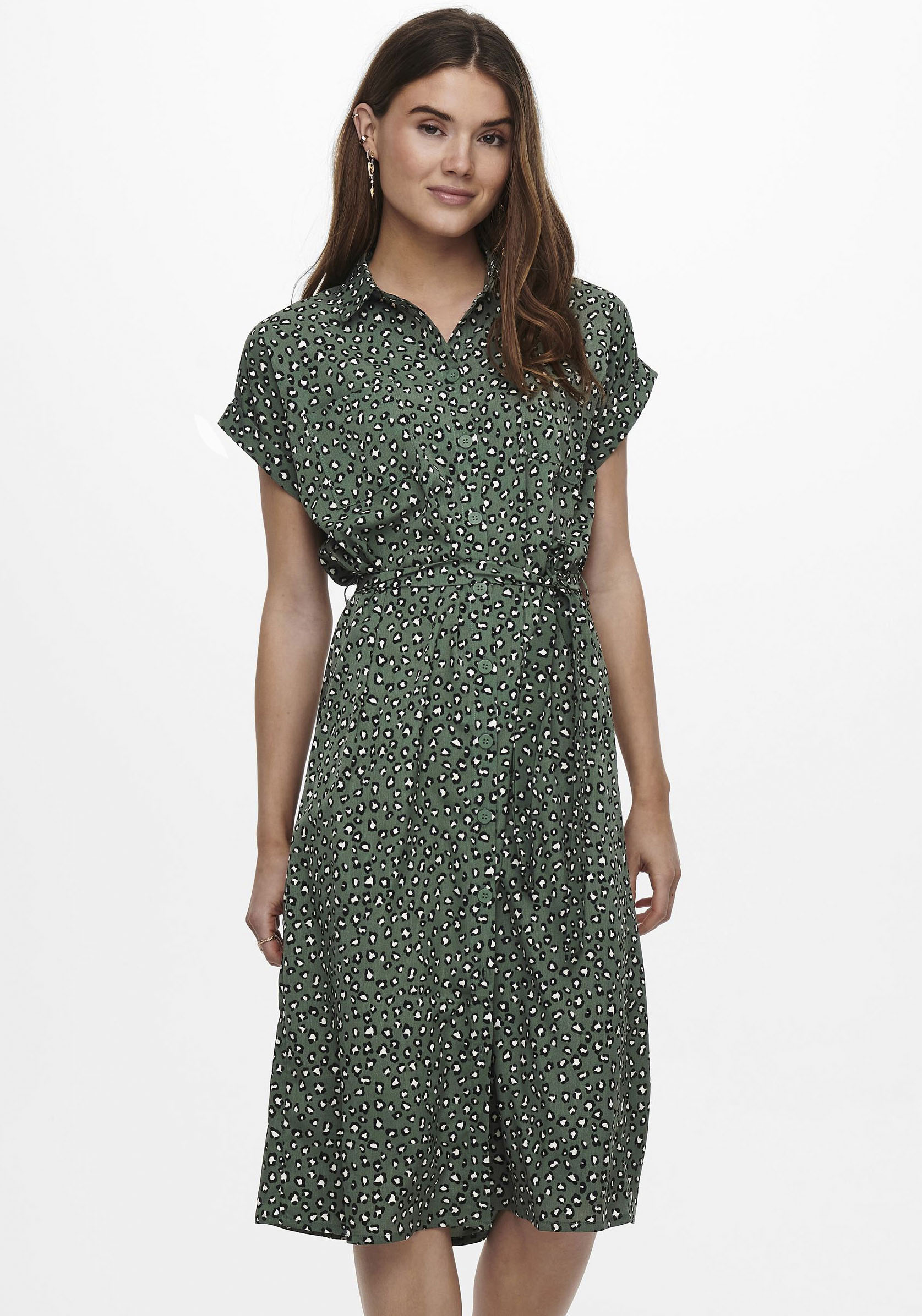 ONLY Hemdblusenkleid "ONLHANNOVER S/S SHIRT DRESS NOOS WVN", Sommerkleid von Only