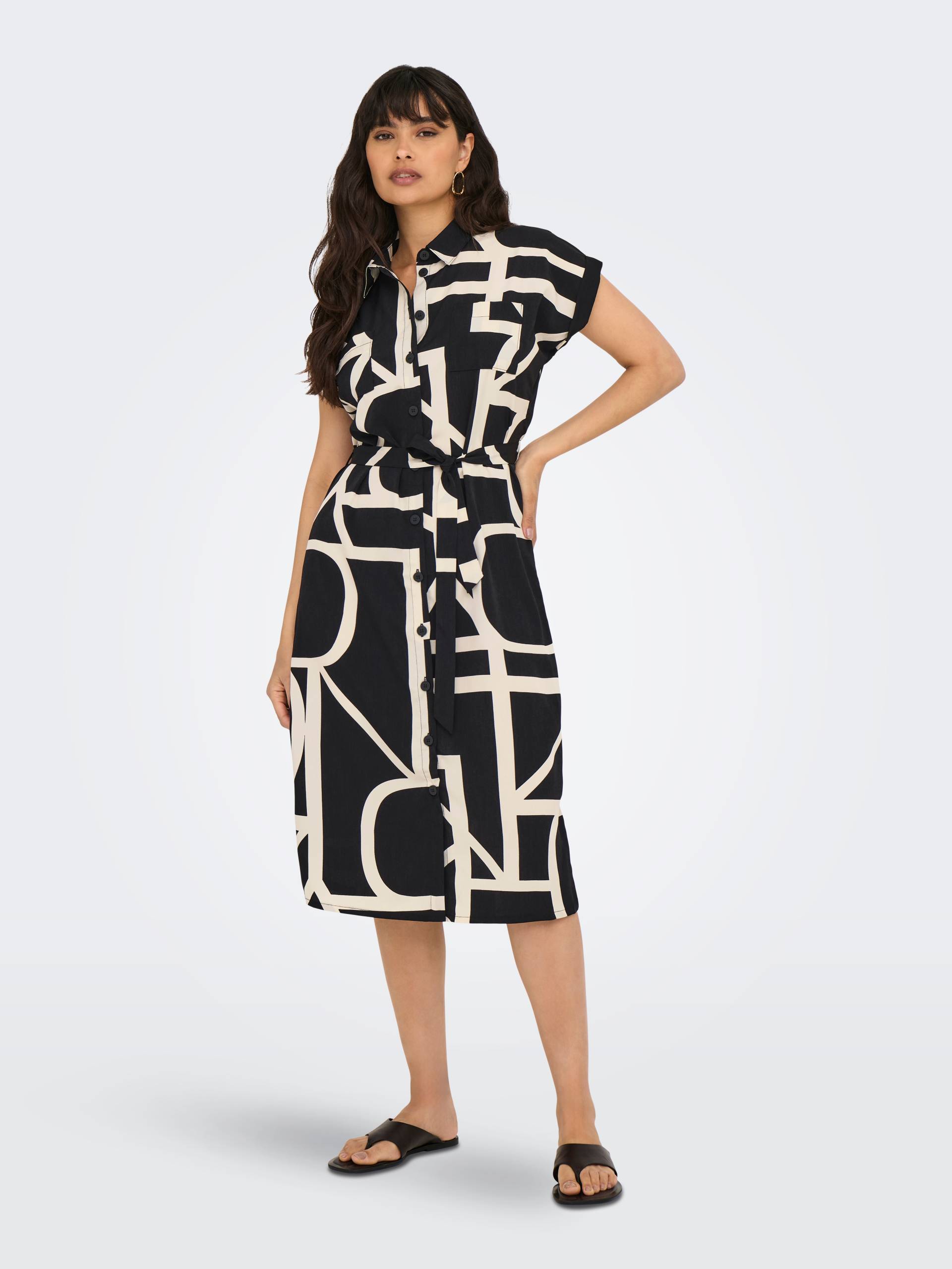 ONLY Hemdblusenkleid "ONLHANNOVER S/S SHIRT DRESS NOOS WVN", Sommerkleid von Only