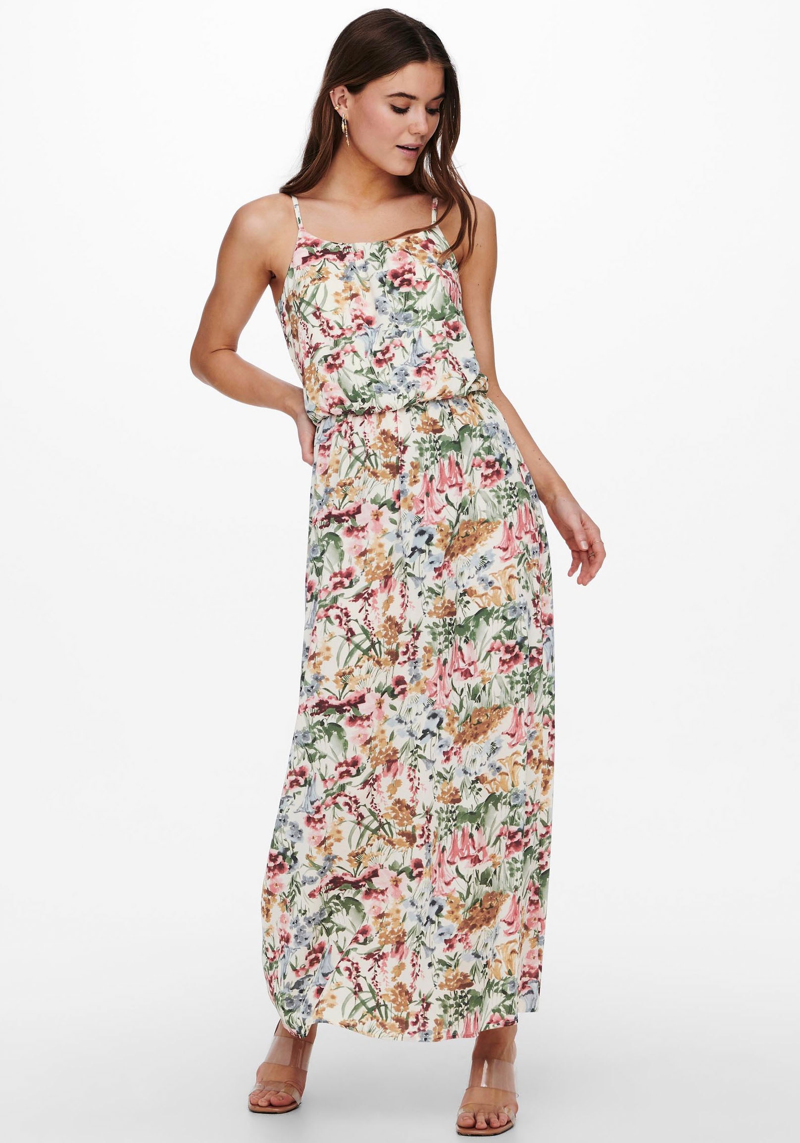 ONLY Maxikleid "ONLWINNER S/L MAXI DRESS NOOS PTM", Sommerkleid von Only