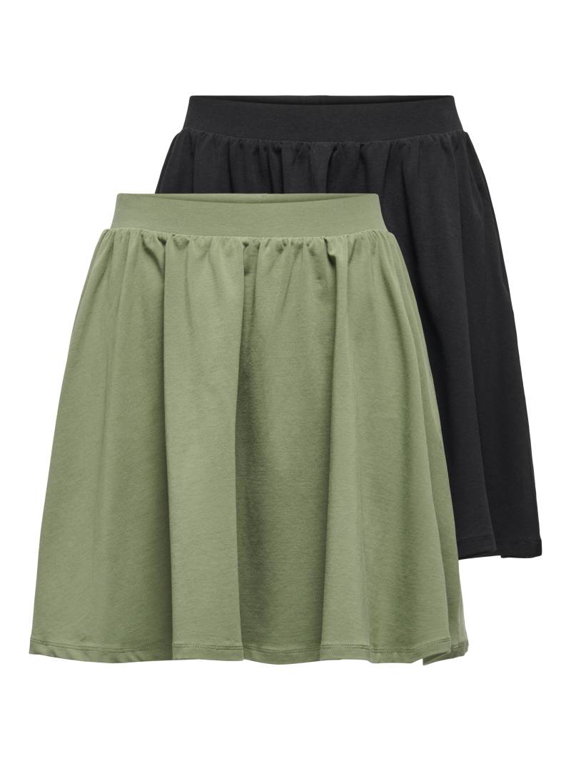 ONLY Minirock "ONLLIVE LOVE SKATER SKIRT 2 PACK CS JRS", 2 Stk. von Only
