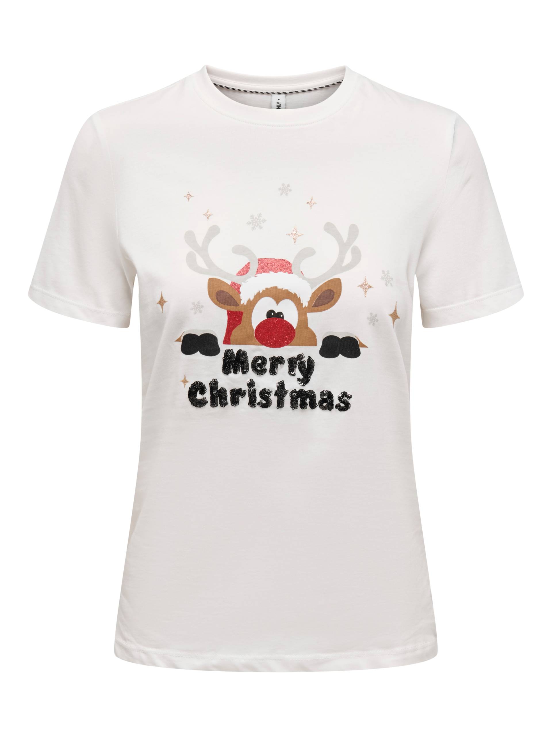 ONLY Rundhalsshirt "ONLXMAS YRSA CHRISTMAS REG S/S TOP JRS" für Weihnachten ONLY Rundhalsshirt "ONLXMAS YRSA CHRISTMAS REG S/S TOP JRS" für Weihnachten von Only