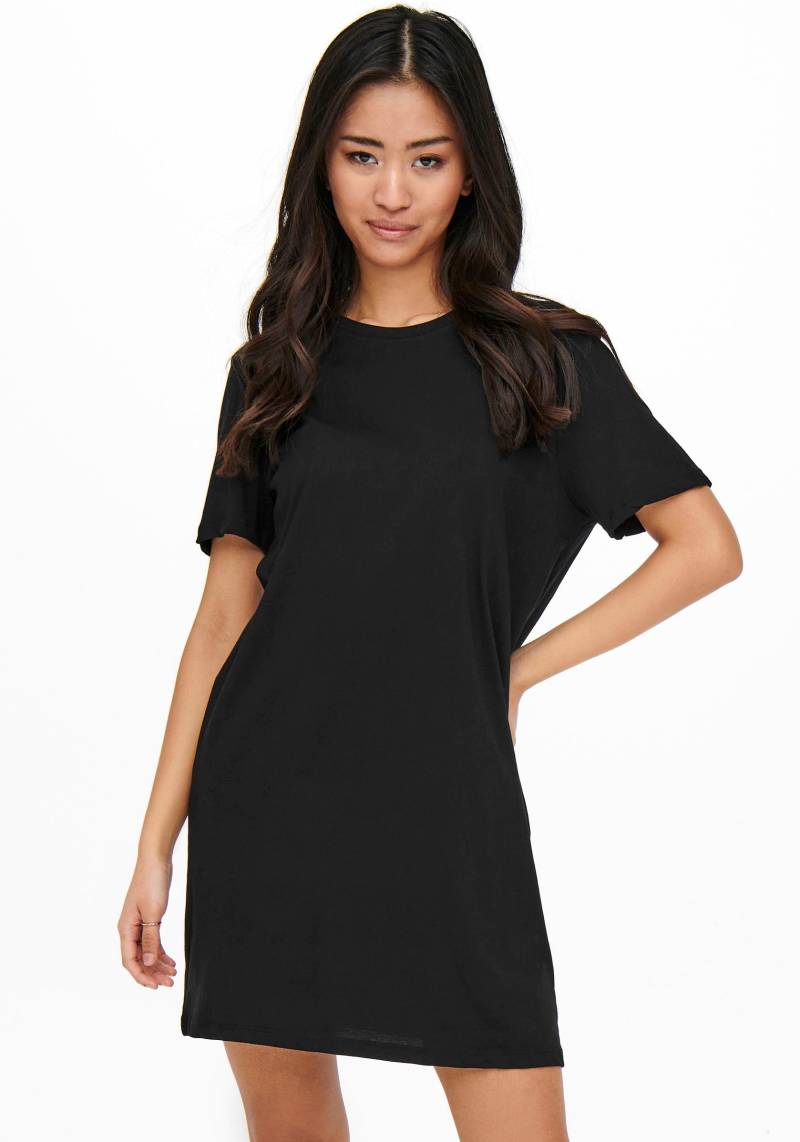 ONLY Shirtkleid "ONLMAY – Shirtkleid mit elastischem Material für Alltag" regular fit, casual, Jersey, Baumwolle, Rundhals von Only
