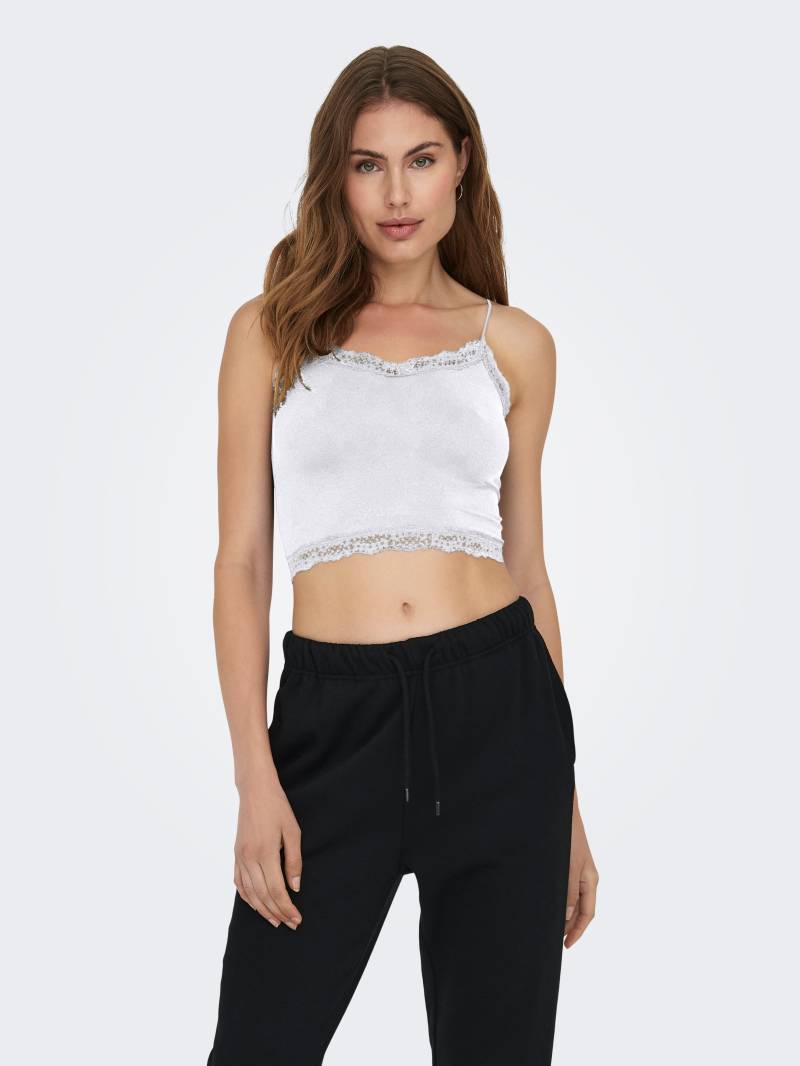 ONLY Trägertop "ONLVICKY LACE SEAML 2-PACK CROPPED TOP", 2 Stk. von Only