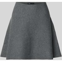 Only Ausgestellter Mini-Rock in Ripp-Optik Modell 'COCO' in Mittelgrau Melange, Größe XL von Only