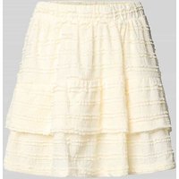 Only Ausgestellter Mini-Rock mit Rüschen Modell 'GAYLE' in Offwhite, Größe XL von Only