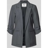 Only Blazer in melierter Optik Modell 'ONLKAYLE-ORLEEN' in Mittelgrau Melange, Größe 34 von Only