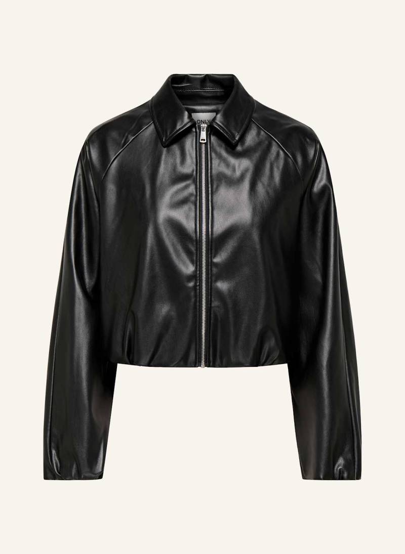 Only Blouson In Lederoptik schwarz von Only