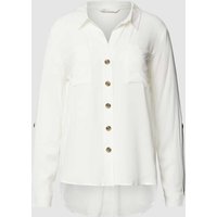 Only Bluse aus Viskose mit verlängertem Rücken Modell 'YASMIN' in Weiss, Größe M von Only