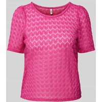 Only Bluse mit Strukturmuster Modell 'LEA' in Pink, Größe XS von Only