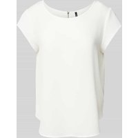 Only Blusenshirt in unifarbenem Design in Weiss, Größe 38 von Only