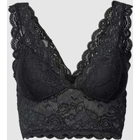 Only Bralette mit Spitzenbesatz Modell 'CHLOE' in Black, Größe S von Only