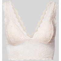 Only Bralette mit Spitzenbesatz Modell 'CHLOE' in Hellrosa, Größe M von Only