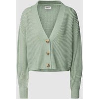 Only Cropped Cardigan mit Knopfleiste Modell 'CAROL' in Mint, Größe XS von Only