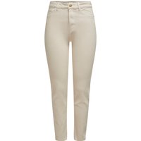 Only Damen Jeans ONLEMILY LIFE HW ST RAW CRPANK - Straight Fit - Beige - Ecru von Only