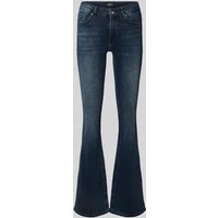 Only Flared Bootcut Jeans aus Baumwoll-Mix Modell 'BLUSH' in Jeansblau, Größe L/32 von Only