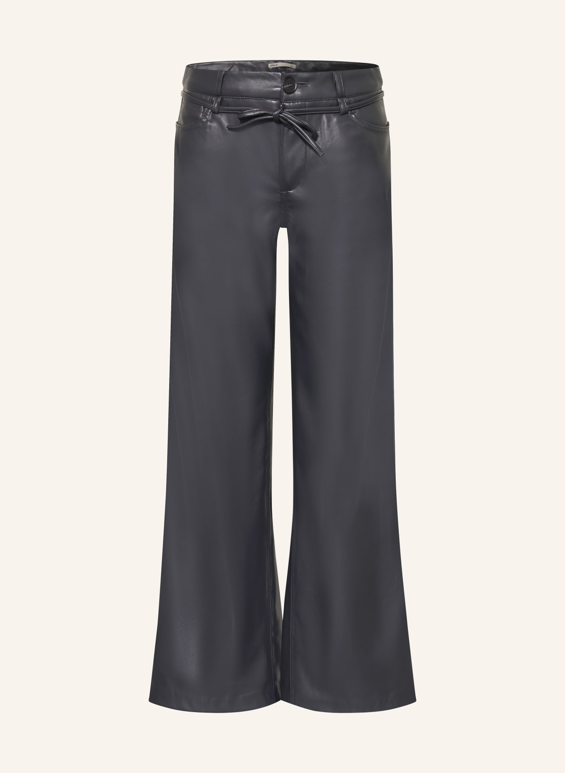 Only Hose In Lederoptik schwarz von Only