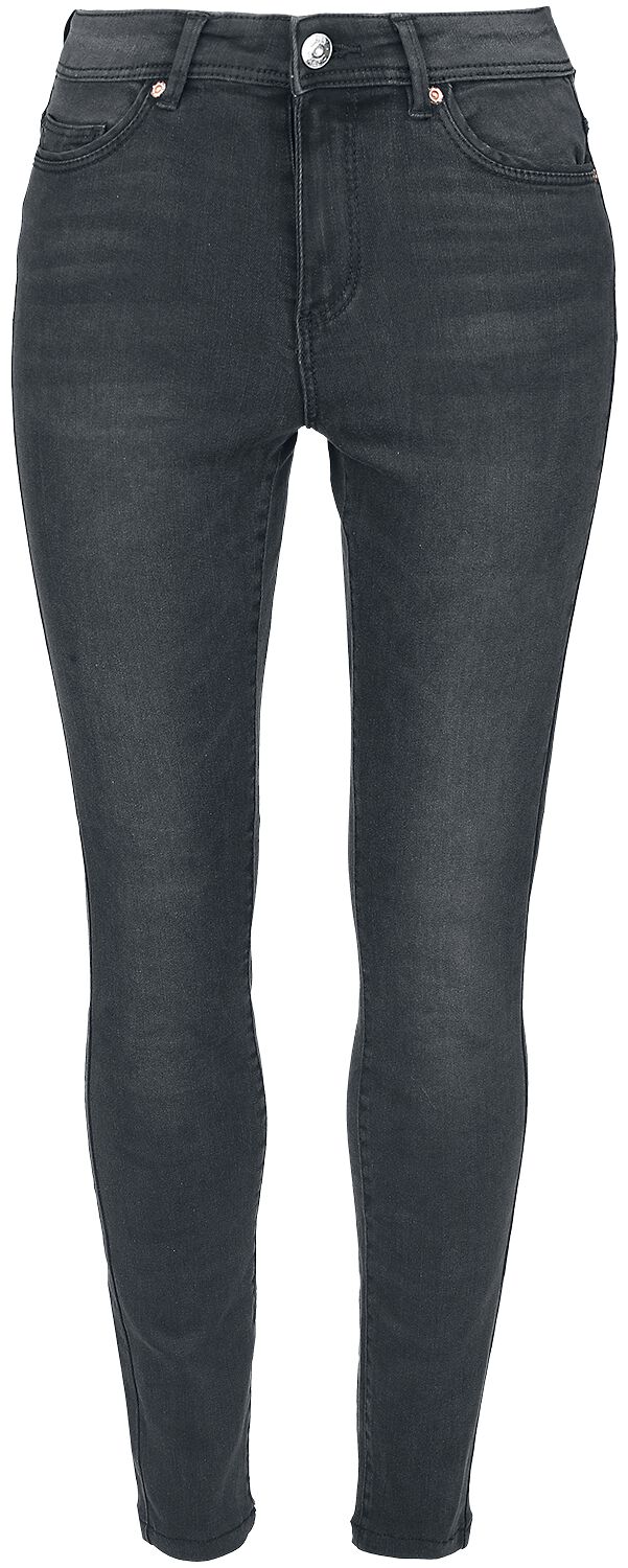 Only Jeans - ONLWauw Life Mid - W26L30old bis W34L30 - für Damen - Größe W26L32 - schwarz von Only