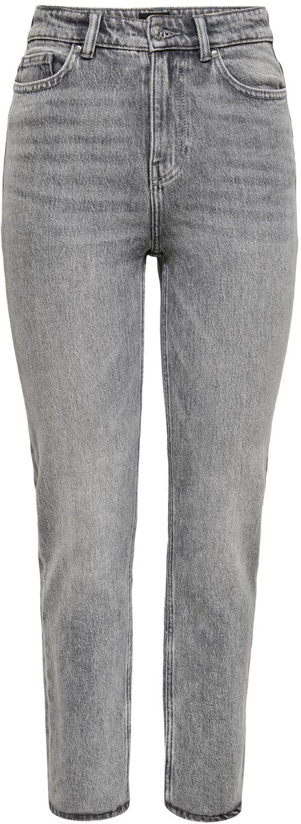 Only Jeans - Onlemily HW STR ANK DENM NAS027 - W25L30 bis W31L32 - für Damen - Größe W26L32 - grau von Only