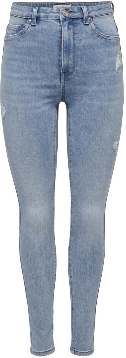 Only Jeans - Onlrose HW Skinny DNM GUA058 - W26L30 bis W34L30 - für Damen - Größe W30L30 - blau von Only