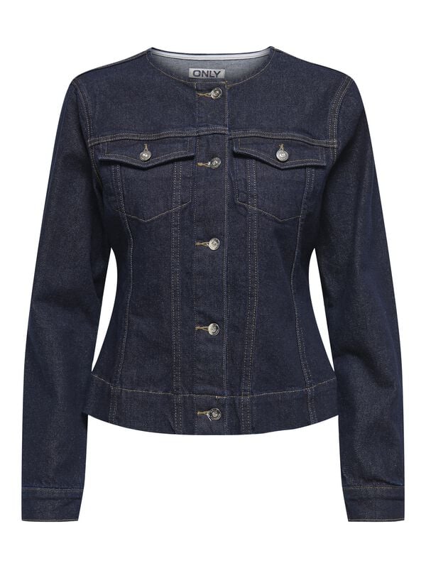 Only Jeansjacke - ONLPARIS LS FITTED DNM JKT MAE - XS bis XL - für Damen - Größe L - blau von Only