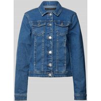 Only Jeansjacke mit Brustpattentaschen Modell 'WONDER LIFE' in Jeansblau, Größe XS Only Jeansjacke mit Brustpattentaschen Modell 'WONDER LIFE' in Jeansblau, Größe XS von Only