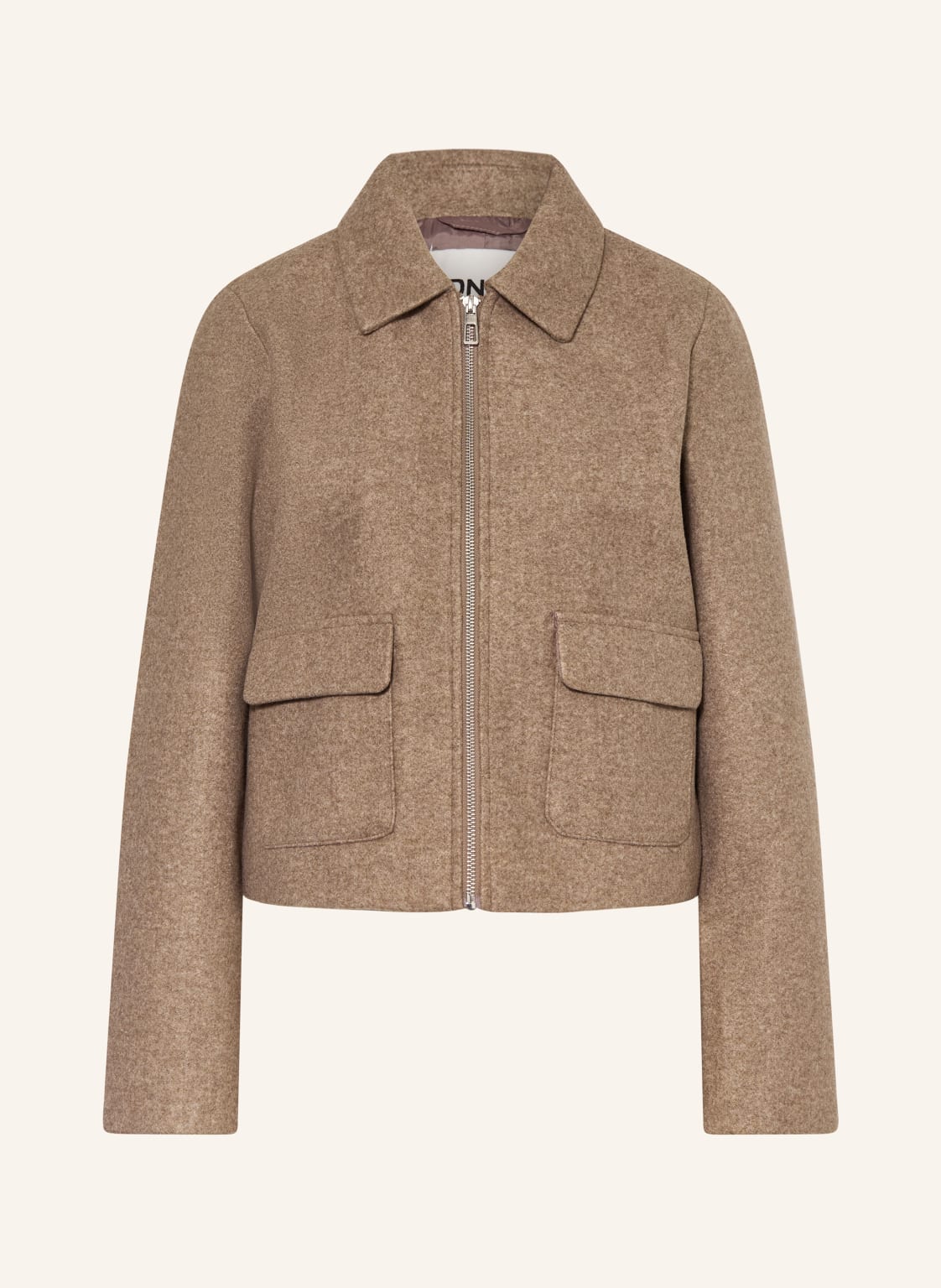 Only Kastenjacke beige von Only