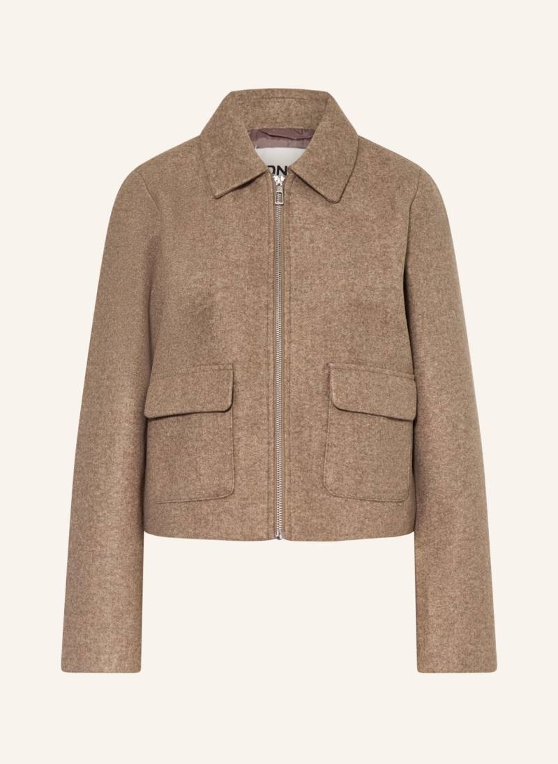 Only Kastenjacke beige von Only
