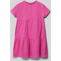 Only Kleid mit Volants Modell 'THYRA‘ in Fuchsia, Größe 152 von Only