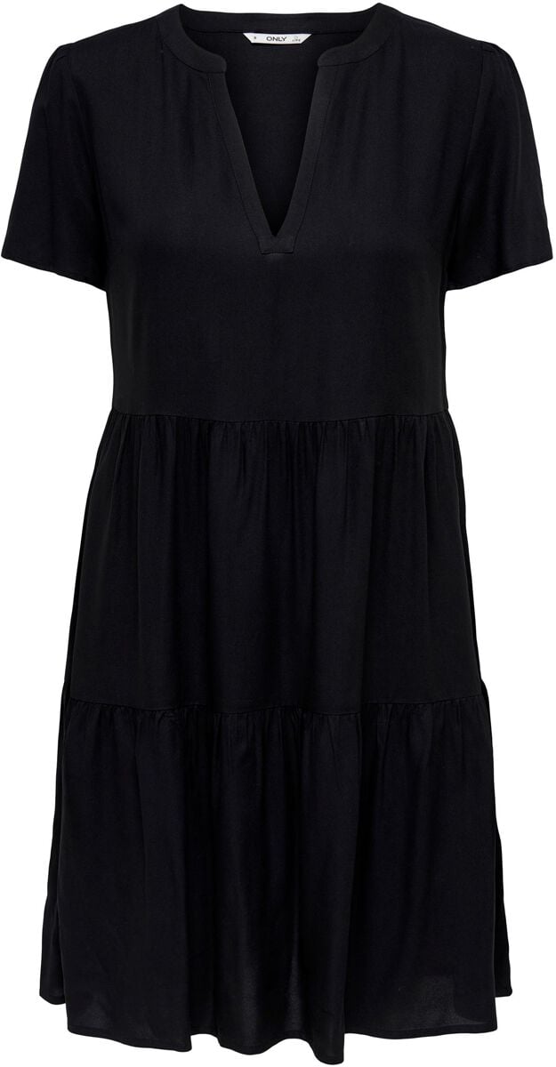 Only Kurzes Kleid - Onlzally Life S/S Thea Dress NOOS - XS bis XL - für Damen - Größe XS - schwarz von Only