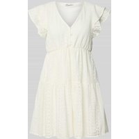 Only Leicht ausgestelltes Spitzenkleid aus reiner Baumwolle Modell 'HELENA' in Offwhite, Größe M Only Leicht ausgestelltes Spitzenkleid aus reiner Baumwolle Modell 'HELENA' in Offwhite, Größe M von Only