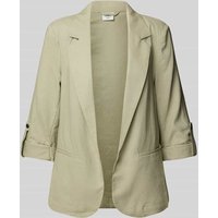 Only Loose Fit Blazer aus Viskose-Leinen-Mix Modell 'CARO' in Oliv, Größe 38 von Only
