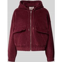 Only Loose Fit Bomberjacke aus Baumwoll-Mix Modell 'KENZIE' in Dunkelrot, Größe M von Only