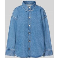 Only Loose Fit Jeansbluse aus reiner Baumwolle Modell 'SOPHIE' in Jeansblau, Größe M von Only