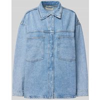 Only Loose Fit Jeansjacke aus reiner Baumwolle Modell 'LEMMIE' in Hellblau, Größe L von Only