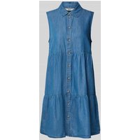 Only Loose Fit Jeanskleid aus Baumwoll-Lyocell-Mix Modell 'BEA SIESTA' in Jeansblau, Größe M von Only