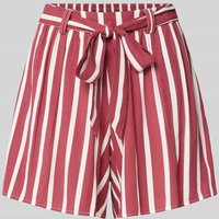 Only Loose Fit Shorts aus reiner Viskose Modell 'PRIME JASMIN' in Rostrot, Größe M von Only