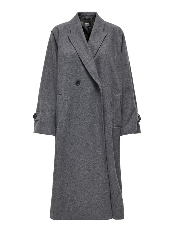 Only Mantel - ONLMAISY OVERSIZED WOOL COAT OTW - XS bis XL - für Damen - Größe M - grau Only Mantel - ONLMAISY OVERSIZED WOOL COAT OTW - XS bis XL - für Damen - Größe M - grau von Only