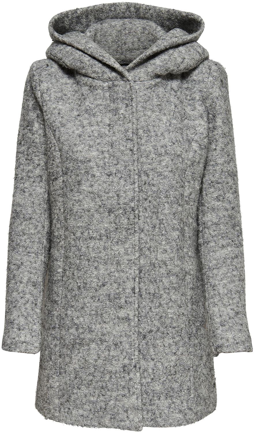 Only Mantel - ONLSedona Boucle Wool Coat - XS bis M - für Damen - Größe S - grau von Only