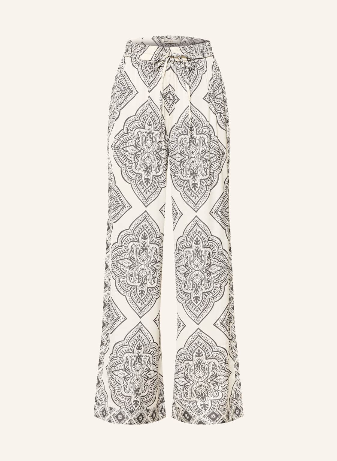 Only Marlenehose Aus Satin schwarz von Only