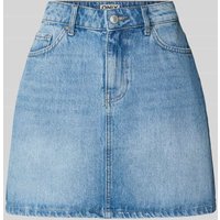 Only Mini-Jeansrock aus reiner Baumwolle Modell 'STELLA' in Hellblau, Größe L von Only
